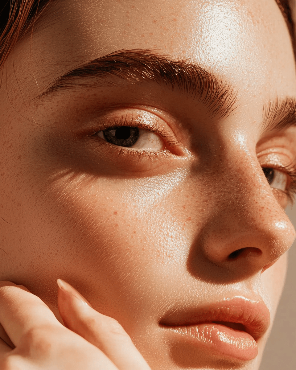 Warm botanical petal close up